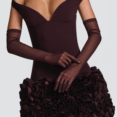 Brązowe rękawiczki